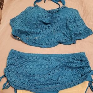 Lane Bryant / Cacique Three Piece Swimsuit